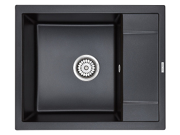 Кухонная мойка Paulmark FLUGEN 50-600 PM216050-BLM 60х50 цвет черный металлик